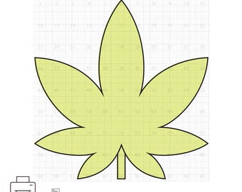 Weed Balloon Mosaic Template, Cannabis Leaf Frame PDF, Marijuana Backdrop DIY, Party Decor Template
