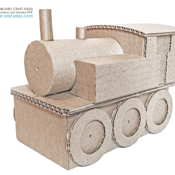 Steam Train Cardboard Toy TUTORIAL