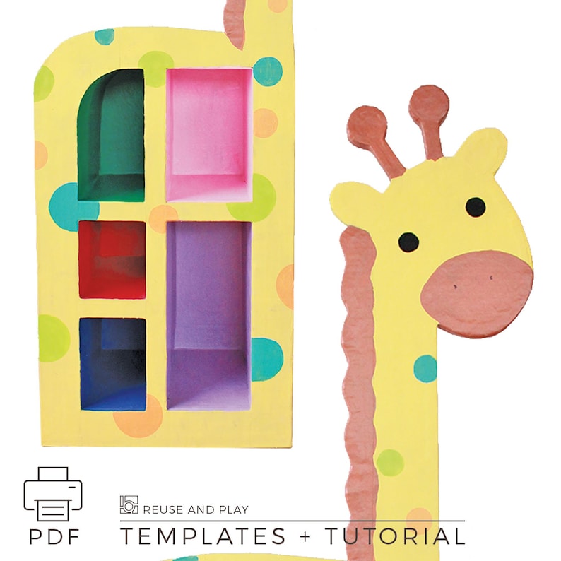 Estantería infantil "Jirafa" <<<Planos imprimibles>>> imagen 6