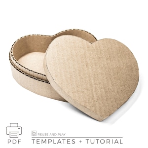 Heart-Shaped Gift Box TEPMLATE | 2-20in