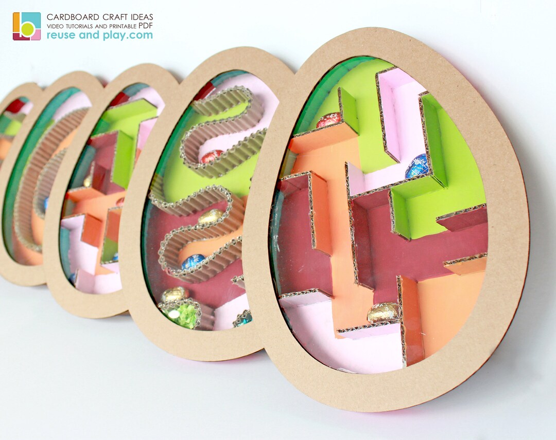 Easter Egg Maze Printable PDF Template - Etsy