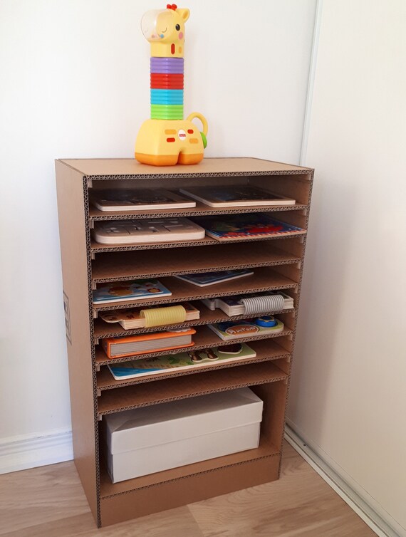 Puzzle Storage And Bookcase Printable Diy Etsy