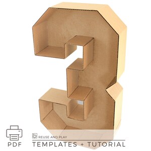 Huge BLOCK Numbers TEMPLATES | 42in - Etsy
