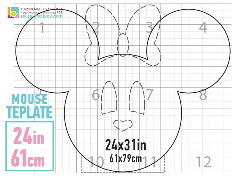 Mouse TEMPLATE PDF - Etsy
