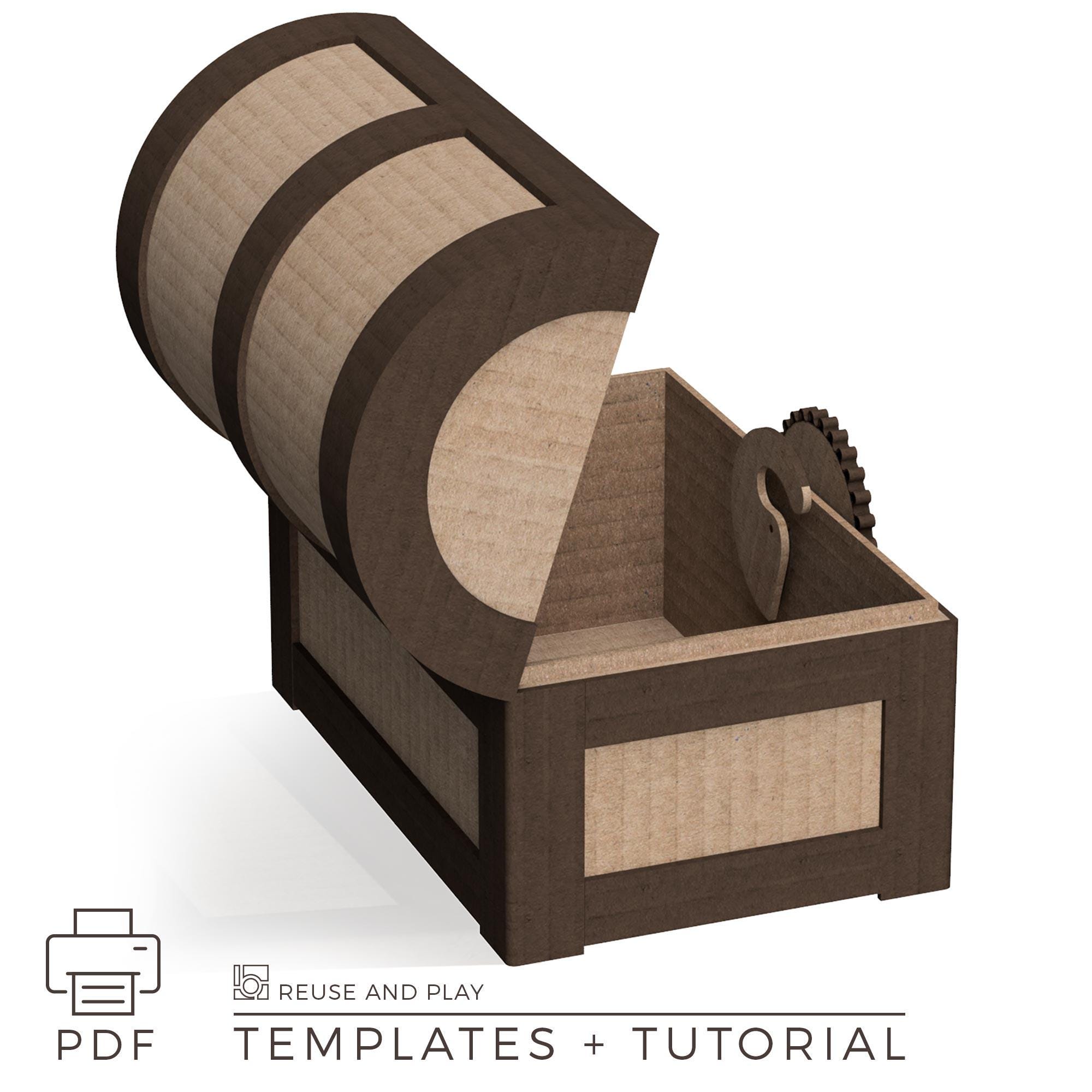 ZOCONE Set Di 10 Mini Scrigni Del Tesoro In Legno – Da Dipingere E Personalizzare Per Bambini