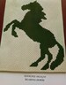 Rearing Horse – Teen/Adult Size Corner to Corner Crochet Blanket Afghan Graph Pattern – 75x90 C2C crochet squares 