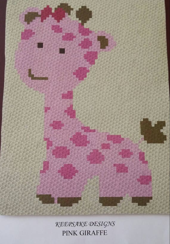 pink giraffe blanket
