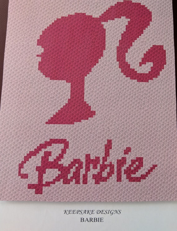 Barbie Teen Size Corner To Crochet Blanket Afghan Graph Pattern 75x90 C2c Squares