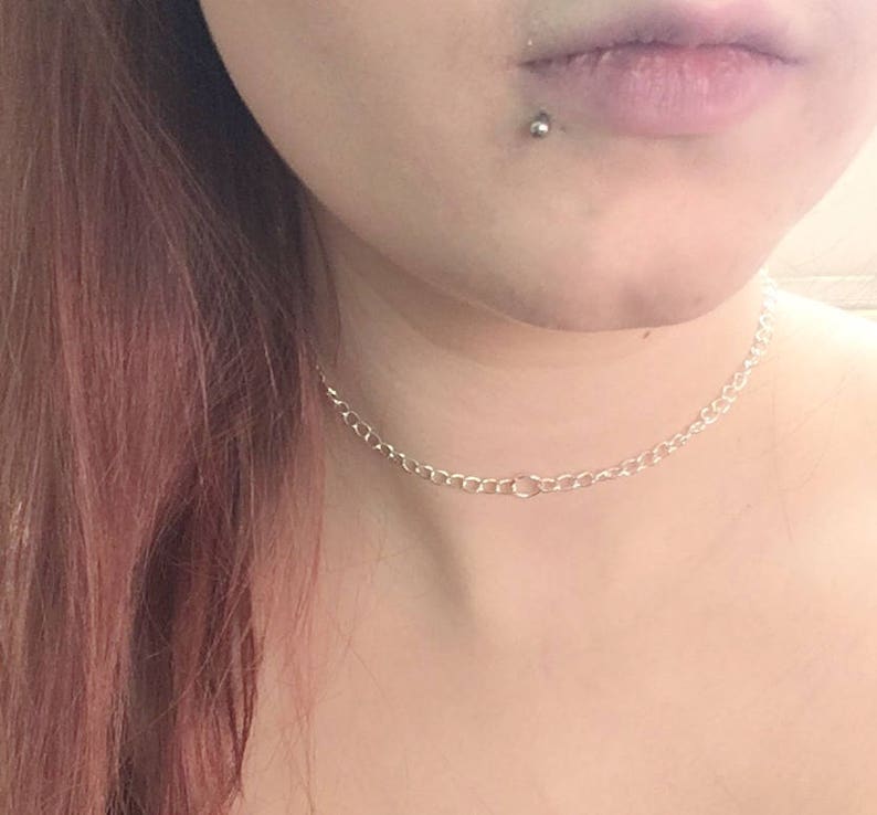 Silver Plated O Ring Chain Choker Chain Necklace Chokers Necklaces Springart Fr Silver Plated O Ring Chain Choker Chain Necklace Chokers Necklaces Springart Fr