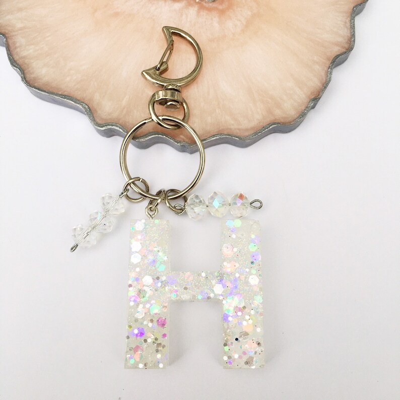 Letter keyring initial keyring personalised keyring bag charms school keyring son birthday daughter birthday sister birthday