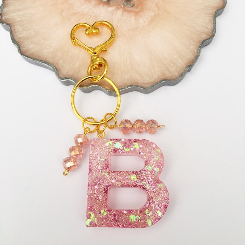 Letter keyring initial keyring personalised keyring bag charms school keyring son birthday daughter birthday sister birthday