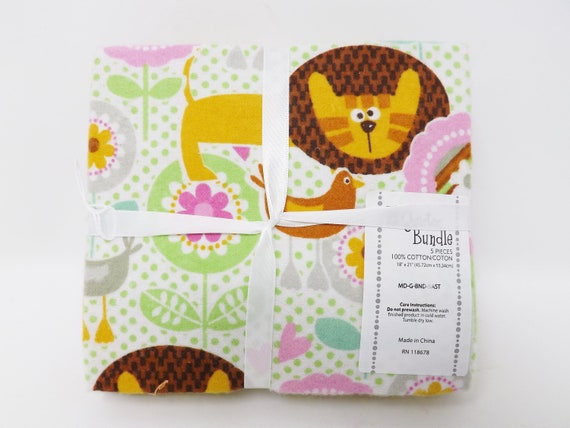 5 pc Pre Cut Fat Quarters Bundle