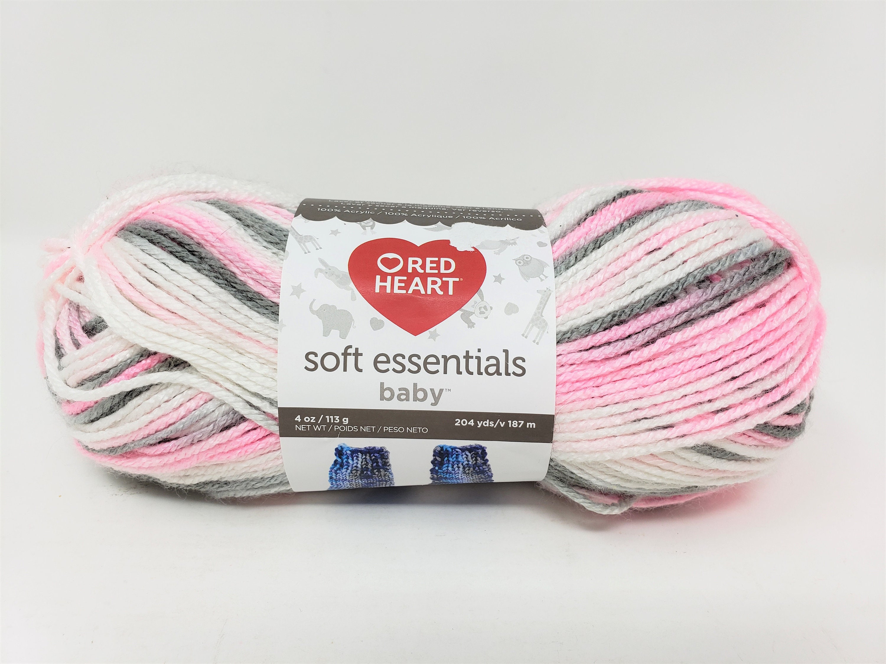 Red Heart Soft Essentials Baby Yarn Skein New Pink Lemonade Etsy