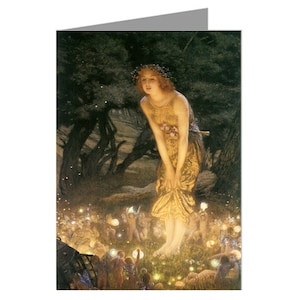Assorted Famous Fairies Paintings as depicted by Sophie Anderson, Robert Hughes, Grimshaw, Frederick Michael Notecards/Greeting Cards