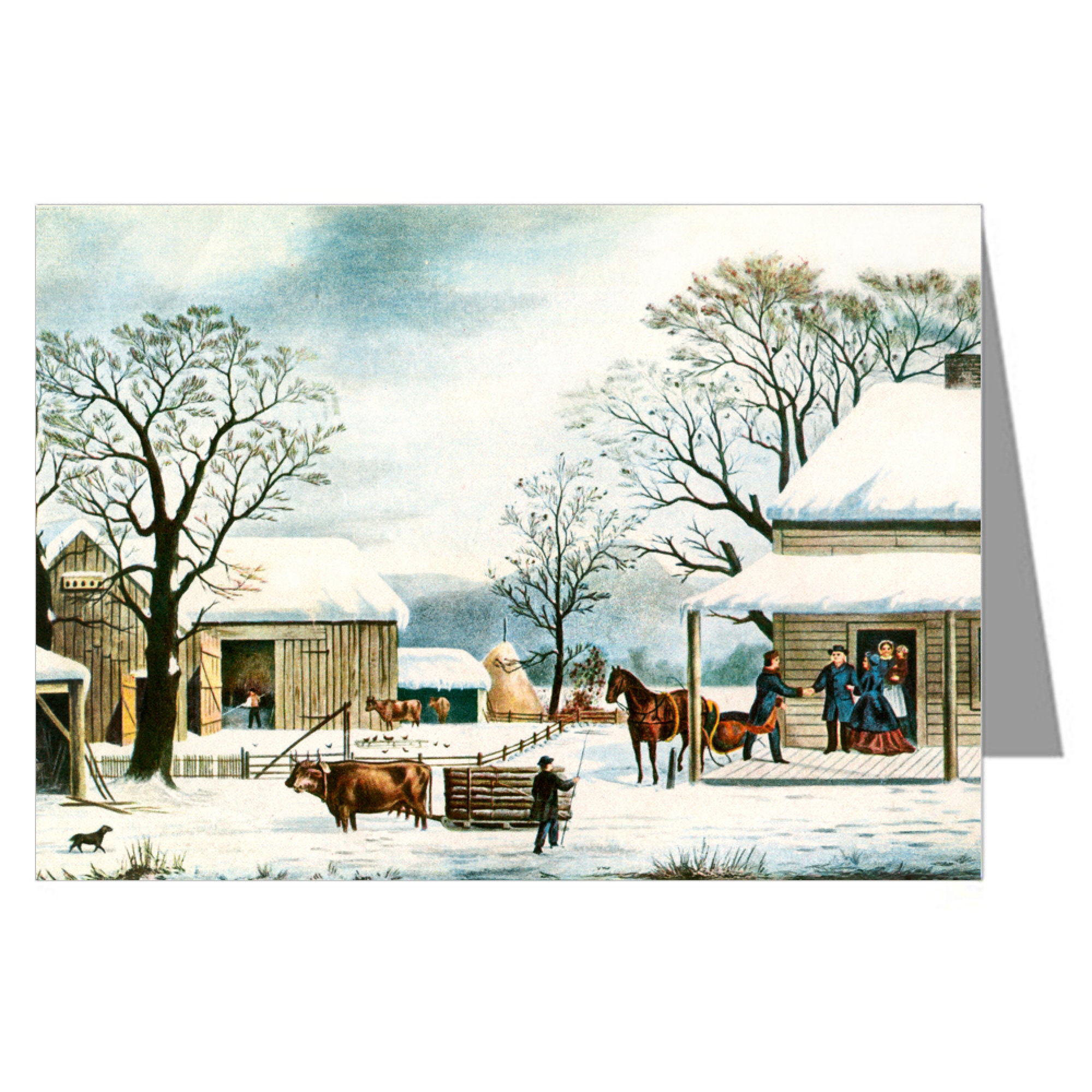 Currier And Ives Christmas Cards 