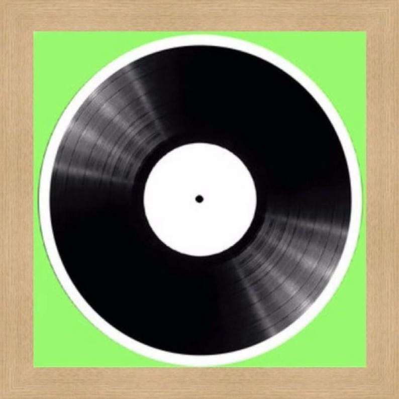 Vinyl Photo Picture Frames Choice of Frame Colours Vinyl Record Frames Single 12\u2033 Inches Vinyl Lp Record Frames White Mount