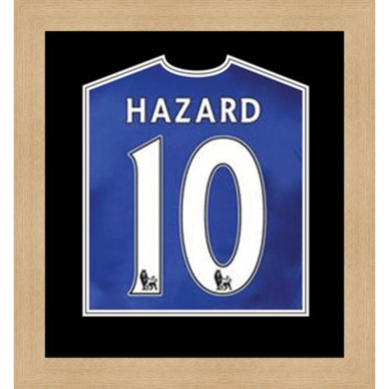 Shirts Frame Type Hazard- Framed Tee T Shirts Frames for Gifting Football Shirt Display Frames Sport Gifts Black Mount