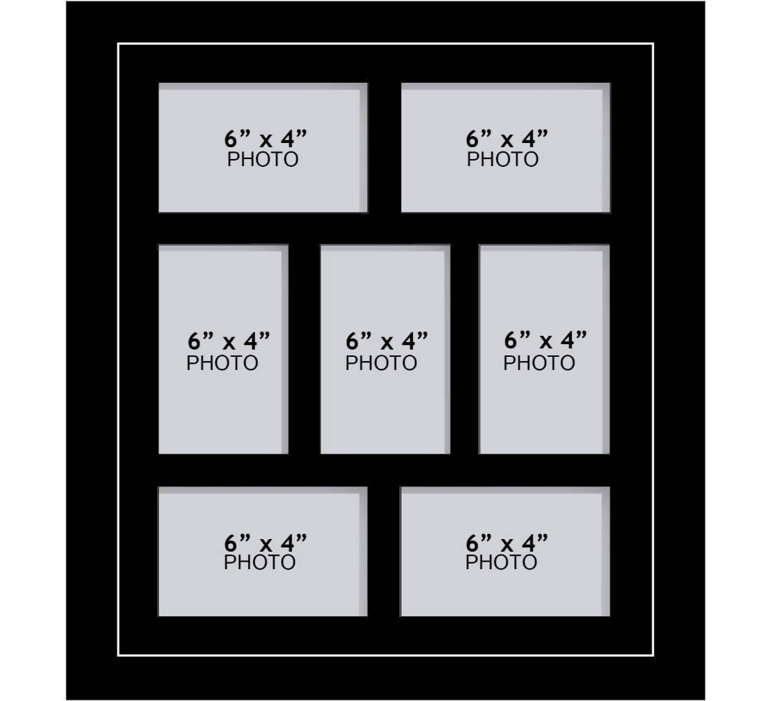Large Multi Photo Aperture Frame 6 x 4 Inches size Etsy