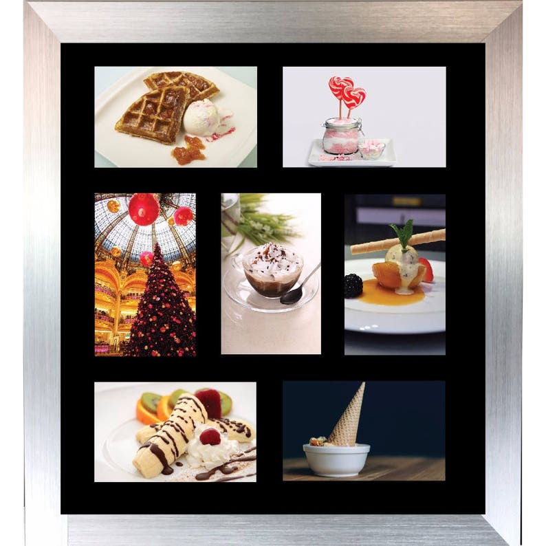 Large multi picture photo aperture frame A4 size with 6 openings Large multi picture photo aperture frame A4 size with 6 openings