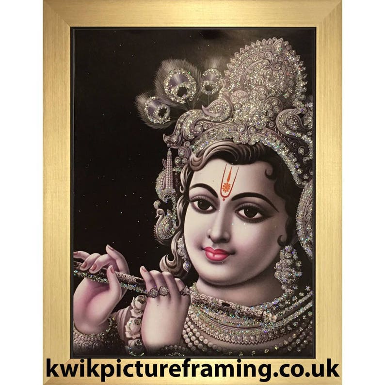 Goddess Laxmi et Mata Saraswati avec Lord Ganesha Hindou Divinités 7/" x 5/" pouces