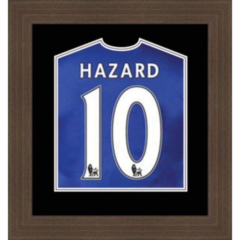 Shirts Frame Type Hazard- Framed Tee T Shirts Frames for Gifting Football Shirt Display Frames Sport Gifts Black Mount