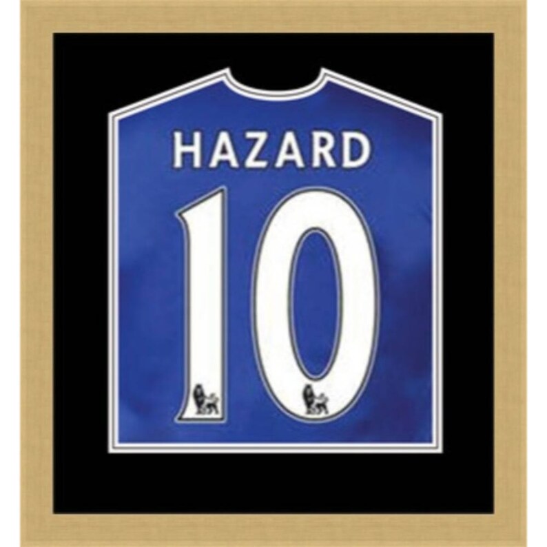 Shirts Frame Type Hazard- Framed Tee T Shirts Frames for Gifting Football Shirt Display Frames Sport Gifts Black Mount