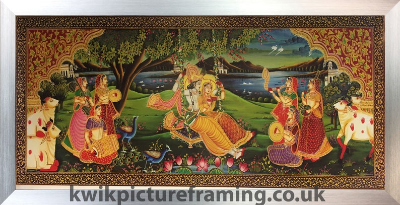 Photo Frames Online Picture Framing Gods Picture Frame Photo Frames Photo Frame Radha Krishna Hindu Gods In Size \u2013 40\u2033 X 20\u2033 Inches