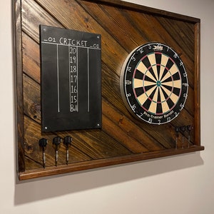 Wooden Dart Board Backboard MAN CAVE !!