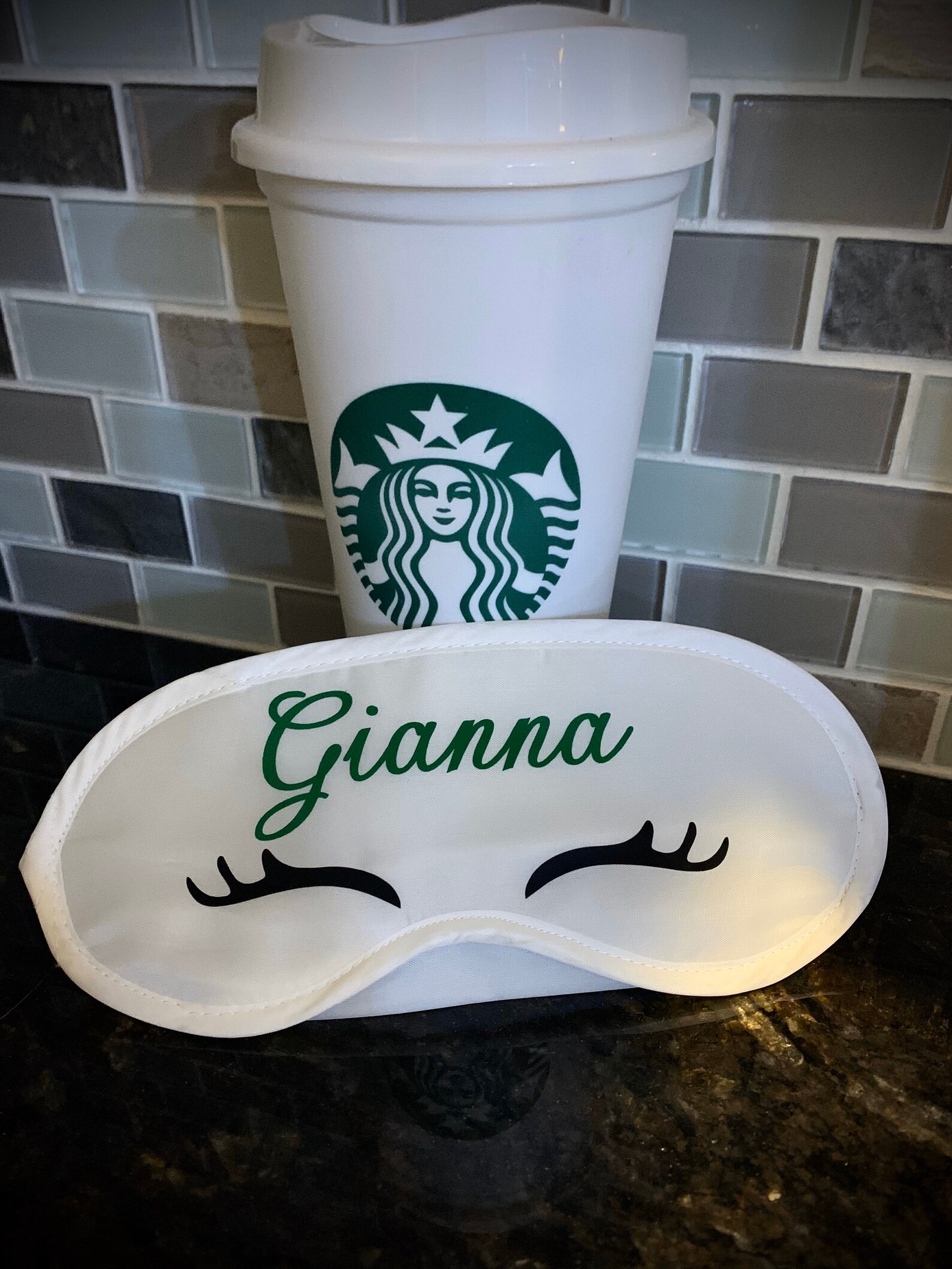 Personalized Sleep Mask / Slumber Party Mask / Bridal Party Etsy