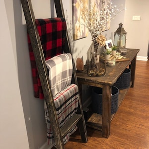 Rustic Blanket Ladder ships in 24/48 hours
