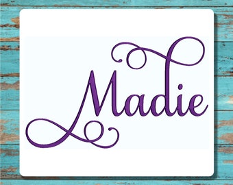 Madie #5 Embroidery Font – 0.75" 1" 1.5" 2" 2.5" 3" 4"- 10 Formats Machine Embroidery Font Script Embroidery Fonts - Instant Download Files