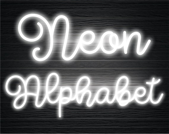 Bright Glowing White Neon Sign Characters Vector Font With Glow Light  Letters And Numbers Lamps Stock Illustration - Download Image Now - iStock