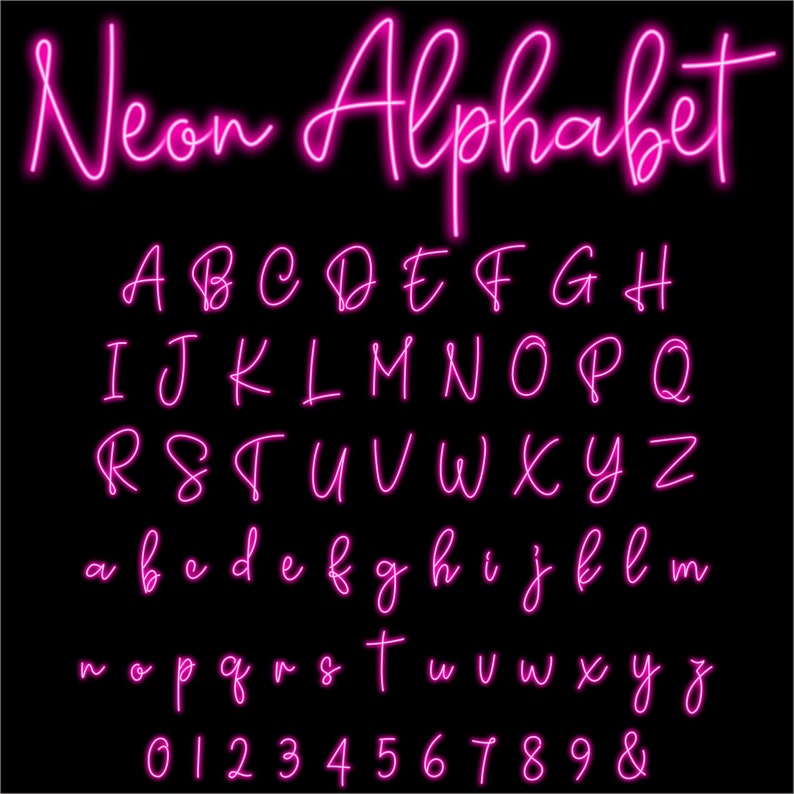 Pink Randsom Letters Pink Marquee Letters PNG, Light Bulbs Letters, PNG Letters, 3D Letters ...