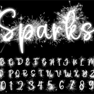 Chispas letras PNG blancas, fondo transparente, imágenes prediseñadas del alfabeto de fuego, PNG, letras de chispas, letras de fuegos artificiales, letras quemadas, chispas 34WA