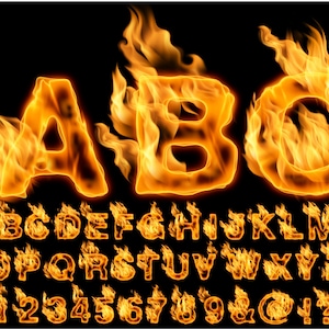 Feuer PNG Buchstaben, Transparenter Hintergrund, Flammen Alphabet Clip Art, PNG, Feuer Buchstaben, Flammen Buchstaben, Brennen Buchstaben, Feuer Orange 17AT
