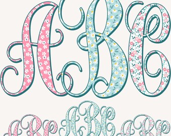 Monogram PNG Letters, Interlocking Monogram, Alpha Monogram, PNG Letters, Initials Monogram, Spring, Flowers,  Floral Monogram, Monogram 1IM