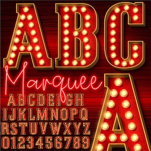 Letras de marquesina roja PNG, Letras de bombillas, Letras PNG, Letras 3D, Letras de bombillas rojas, Letras rojas rústicas, Letras de marquesina 1MP