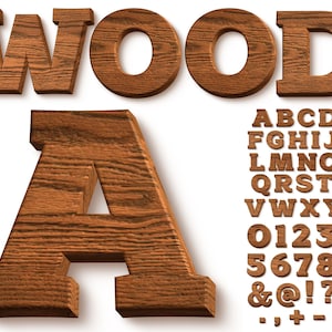 Letras de madera MDF / MDF cortado con láser 3MM / 5cm 7.5cm 10cm