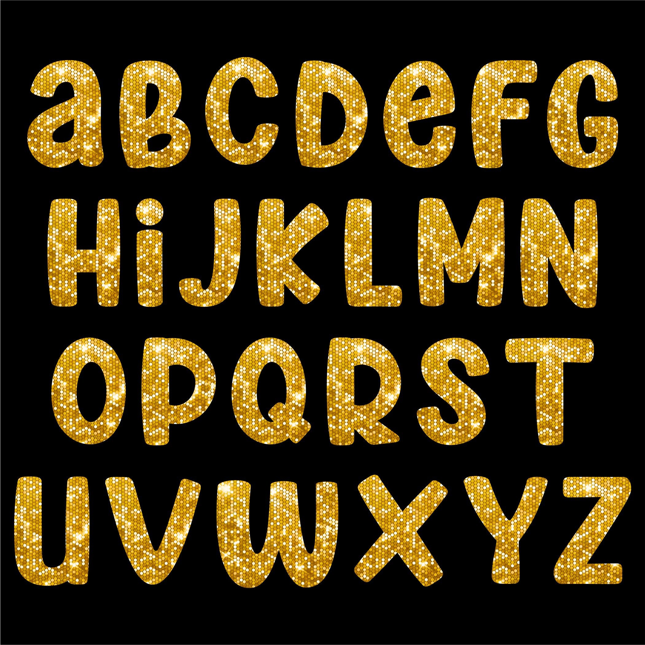 Golden Sparkle Glitter Rhinestone Alphabet Letters Numbers And Signs  Currency Stock Illustration - Download Image Now - iStock