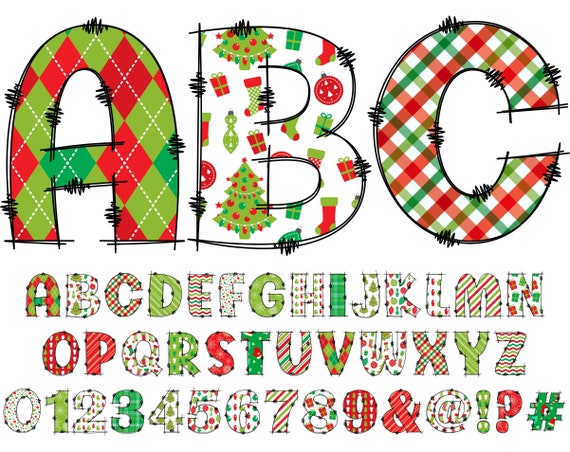 26 PNG Watercolour Green Christmas Alphabet Clipart Christmas -  Sweden