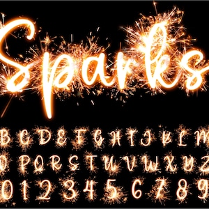 Letras PNG de faíscas, fundo transparente, clipart de alfabeto de fogo, PNG, letras de faíscas, letras de fogos de artifício, letras queimadas, faíscas 34T