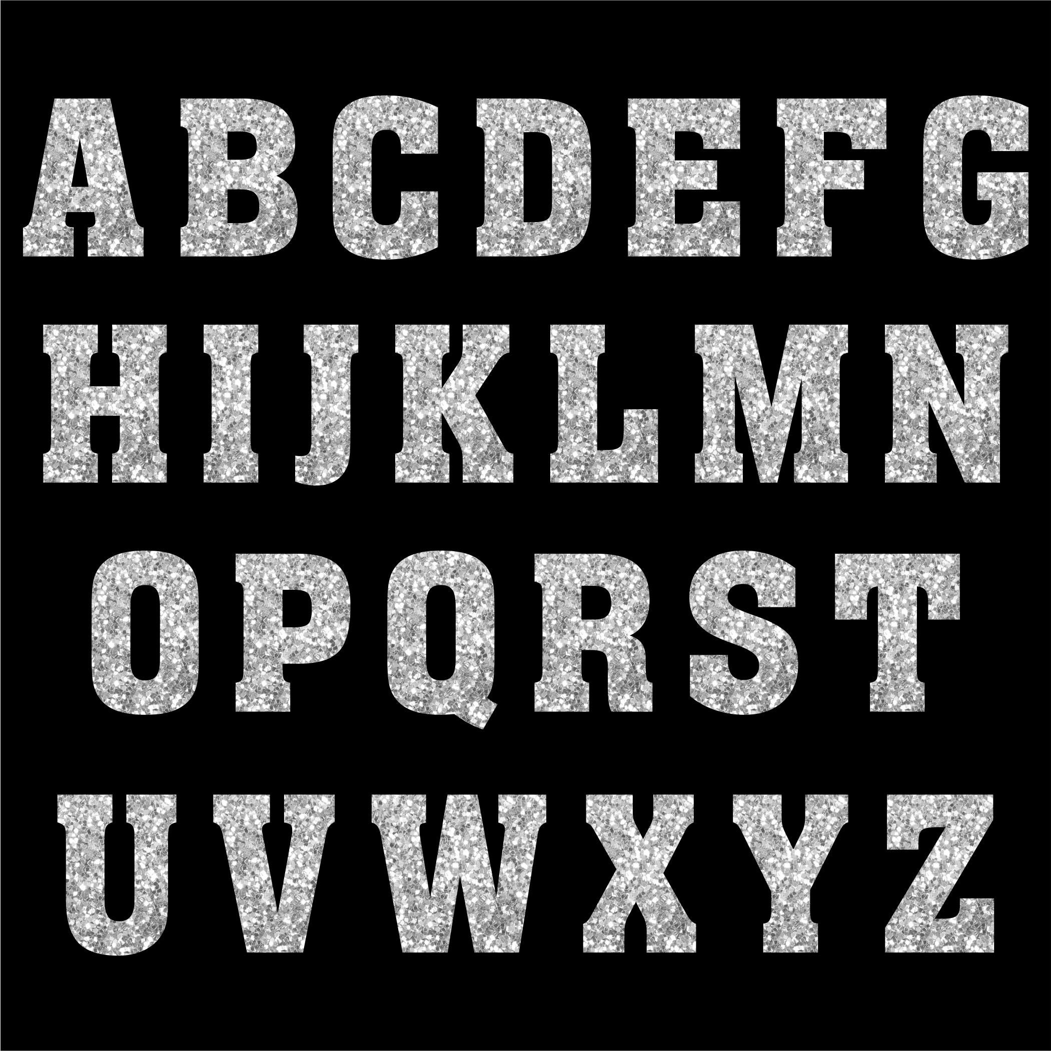 Bundle PNG Glitter Letters, Sparkle Clip Art, Letters Alphabet Numbers ...
