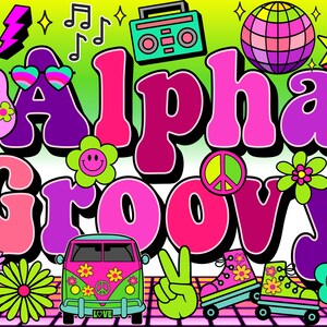 Groovy Alphabet PNG, Retro Boho Buchstaben, Retro Doodle, Groovy Doodle, Alpha Doodle, Doodle Buchstaben, Clipart, Retro, Bundle, Alpha Groovy 2AG
