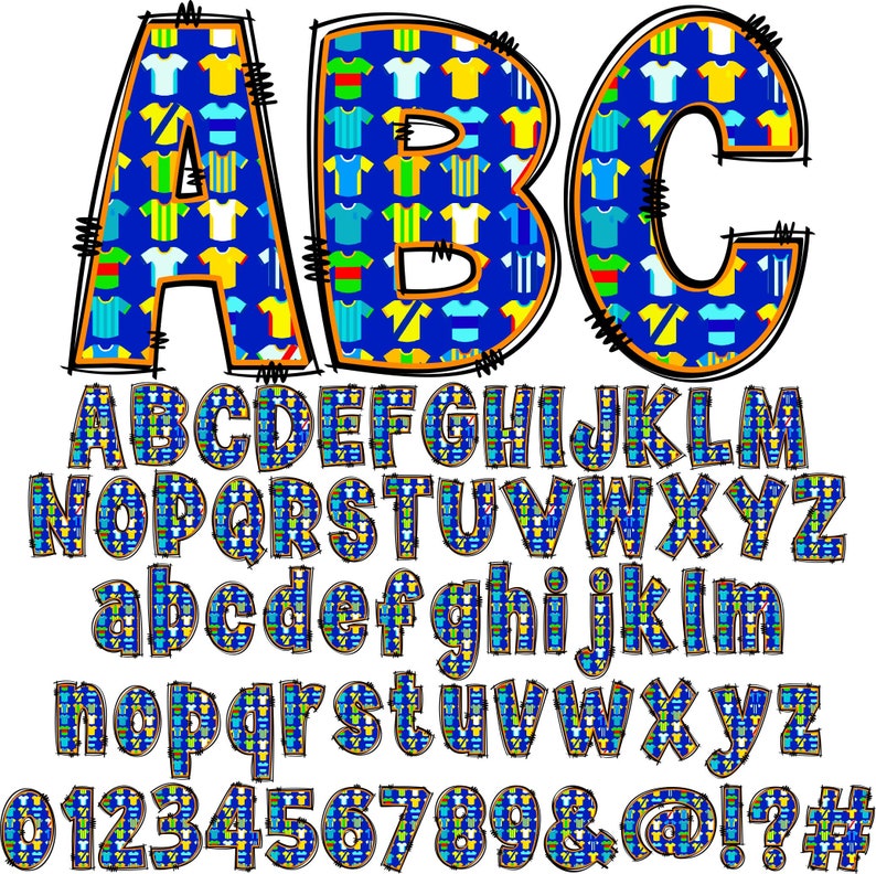 44ap Soccer Letters & Numbers PNG, Alpha Doodle, PNG Letters, Doodle Letters ...