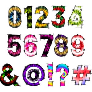 Tie Dye Alphabet PNG, Doodle Alphabet Clip Art, Transparent PNG, Doodle ...
