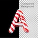 Candy Cane PNG Letters, Red White Candy Cane, Candy Cane Alphabet Clip ...