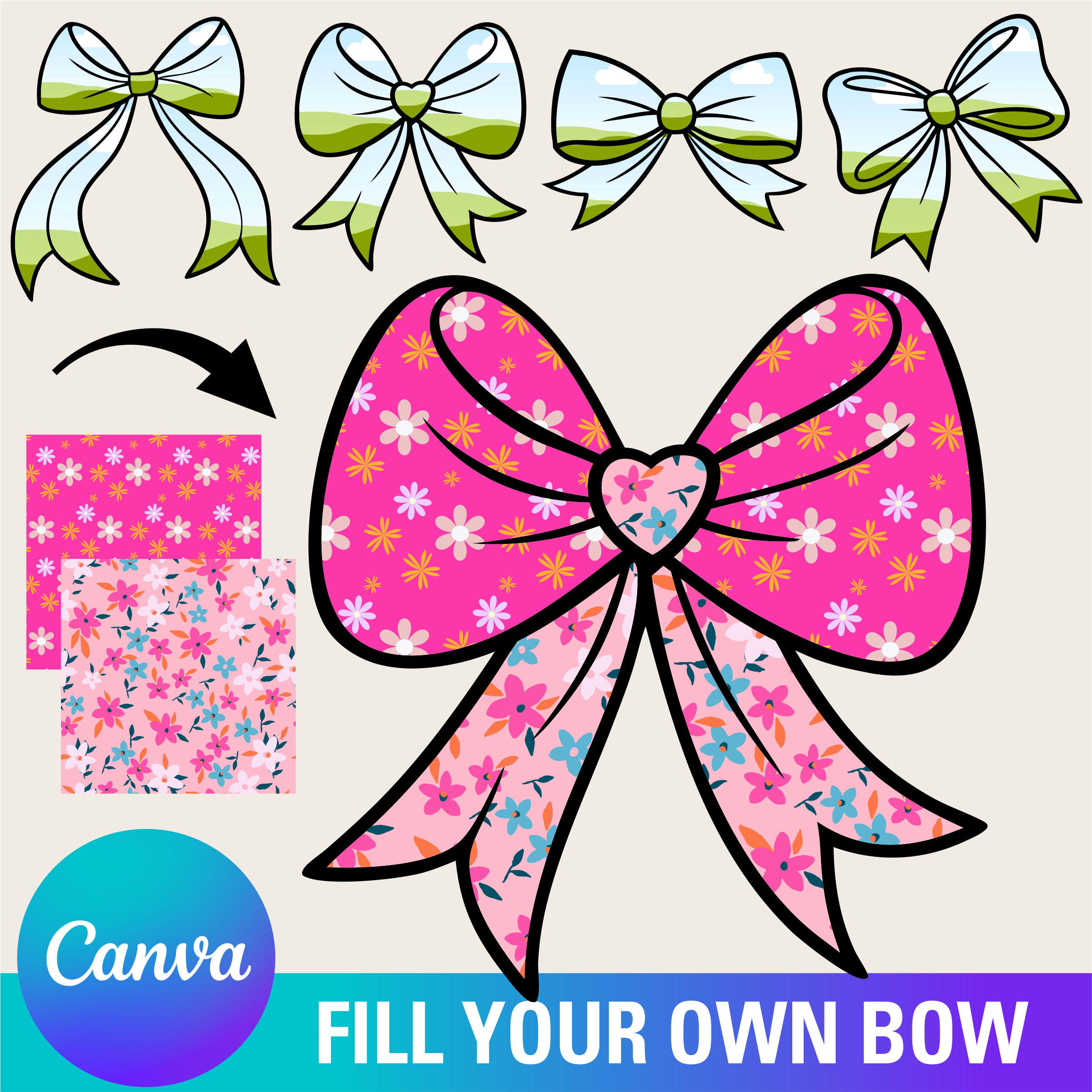 Coquette Bow Frame PNG, Coquette Canva Frame Template , Bow Canva Frame ...