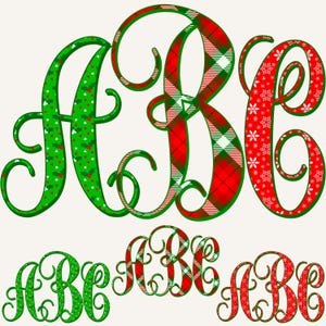 Christmas Monogram PNG Letters, Interlocking Monogram, Alpha Monogram, PNG Letters, Initials Monogram, Flowers,  Monogram, Monogram 2IM