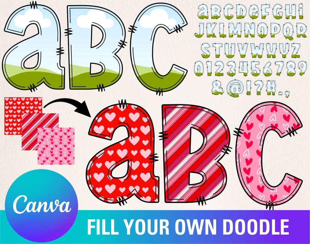 Letters Canva Frame Template Fill Your Own Letters Doodle Etsy Letters Canva Frame Template Fill Your Own Letters Doodle Etsy