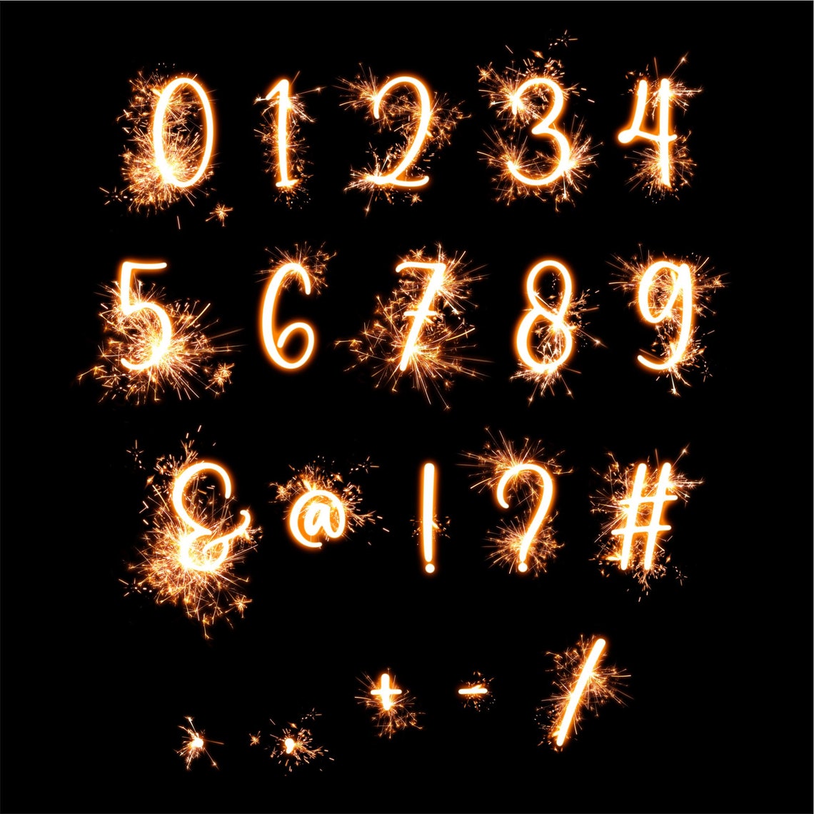 Sparks PNG Letters, Transparent Background, Fire Alphabet Clip Art, PNG ...